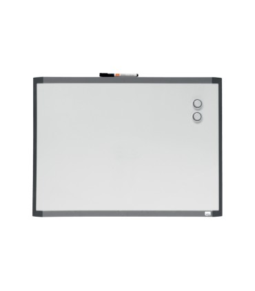 Pizarra blanca nobo magnetica marco dos tonos color 585x430 mm