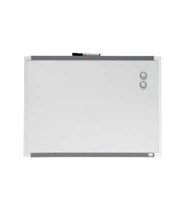 Pizarra blanca nobo magnetica marco dos tonos color 585x430 mm