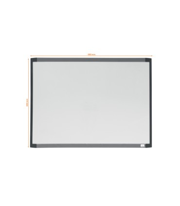 Pizarra blanca nobo magnetica marco dos tonos color 585x430 mm