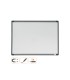 Pizarra blanca nobo magnetica marco dos tonos color 585x430 mm