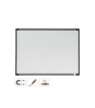Pizarra blanca nobo magnetica marco dos tonos color 585x430 mm