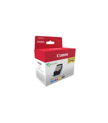 Ink jet canon cli 571 pixma mg6852 ts6050 ts8050 multipack de 4 unidades negro amarillo cian magenta