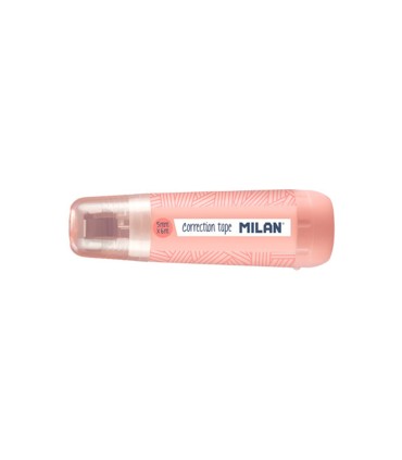 Cinta correctora milan 5 mm x 6 m coleccion 430 since 1918 rosa blister de 1 unidad 1 recambio