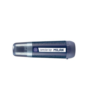 Cinta correctora milan 5 mm x 6 m coleccion 430 since 1918 azul marino blister de 1 unidad 1 recambio