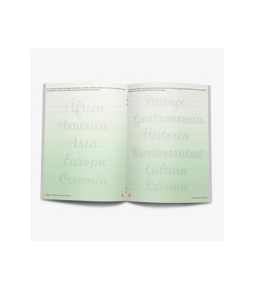 Cuaderno rubio lettering caligrafia creativa viajando por el mundo