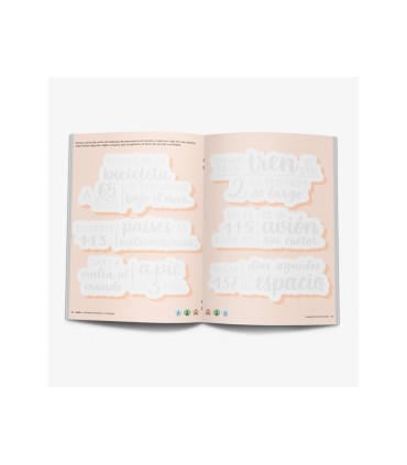 Cuaderno rubio lettering caligrafia creativa viajando por el mundo