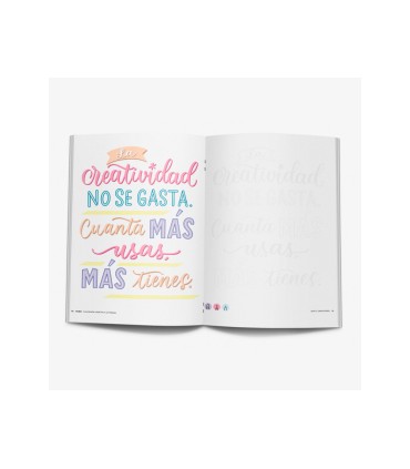 Cuaderno rubio lettering caligrafia creativa arte y creatividad