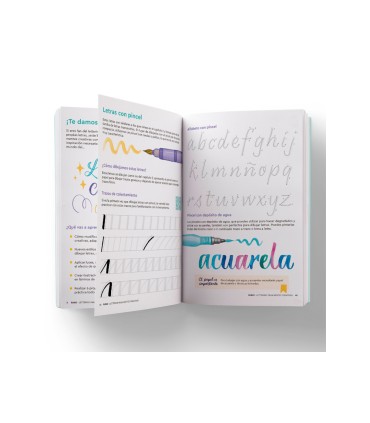 Cuaderno rubio lettering para mentes creativas