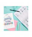 Cuaderno rubio lettering para mentes creativas