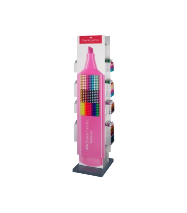 Rotulador faber castell fluorescente familia textliner expositor de suelo 480 unidades colores surtidos