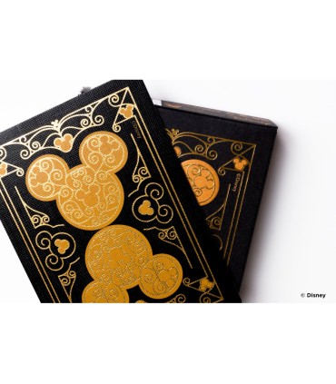 Baraja de cartas bicycle disney black and gold mickey