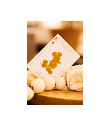 Baraja de cartas bicycle disney black and gold mickey