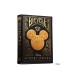 Baraja de cartas bicycle disney black and gold mickey