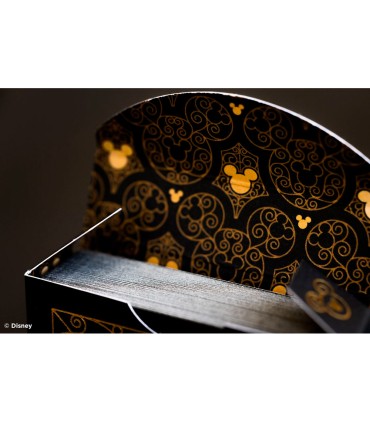 Baraja de cartas bicycle disney black and gold mickey