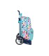 Cartera escolar safta united colors benetton brochitas con carro 300x140x460 mm