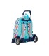 Cartera escolar safta united colors benetton brochitas con carro 300x140x460 mm