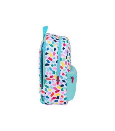 Cartera escolar safta united colors benetton brochitas mochila 300x140x460 mm