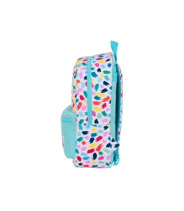 Cartera escolar safta united colors benetton brochitas mochila 300x140x460 mm
