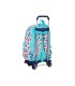 Cartera escolar con carro safta united colors benetton brochitas 300x140x460 mm