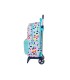 Cartera escolar con carro safta united colors benetton brochitas 300x140x460 mm