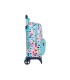 Cartera escolar con carro safta united colors benetton brochitas 300x140x460 mm