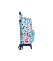 Cartera escolar con carro safta united colors benetton brochitas 300x140x460 mm
