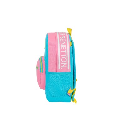Cartera escolar safta benetton color block mochila 320x140x430 mm