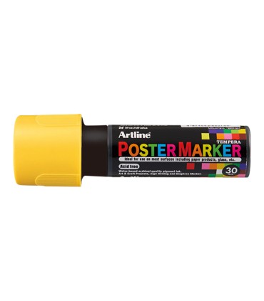 Rotulador artline poster marker epp 30 punta rectangular 30 mm color amarillo