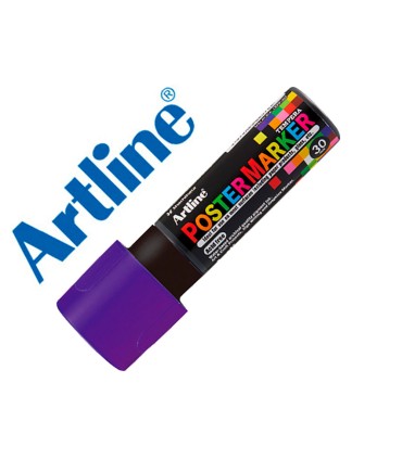 Rotulador artline poster marker epp 30 punta rectangular 30 mm color violeta