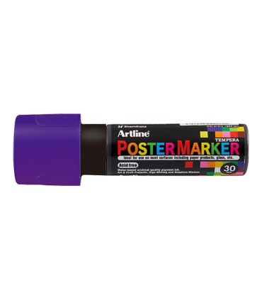 Rotulador artline poster marker epp 30 punta rectangular 30 mm color violeta