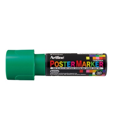 Rotulador artline poster marker epp 30 punta rectangular 30 mm color verde