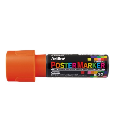 Rotulador artline poster marker epp 30 punta rectangular 30 mm color naranja fluor