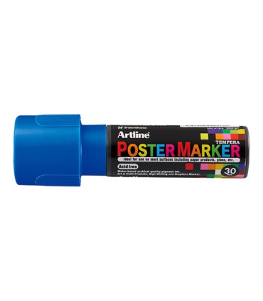 Rotulador artline poster marker epp 30 punta rectangular 30 mm color azul