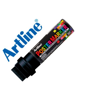 Rotulador artline poster marker epp 30 punta rectangular 30 mm color negro