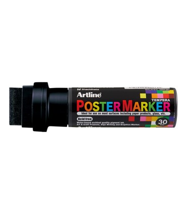Rotulador artline poster marker epp 30 punta rectangular 30 mm color negro