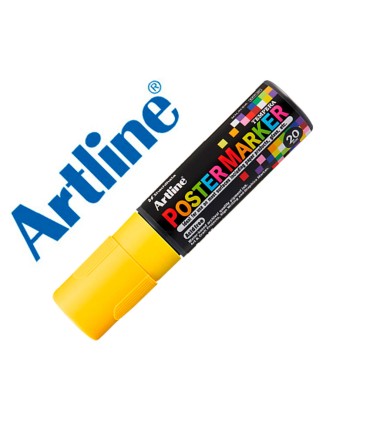 Rotulador artline poster marker epp 20 punta rectangular 20 mm color amarillo