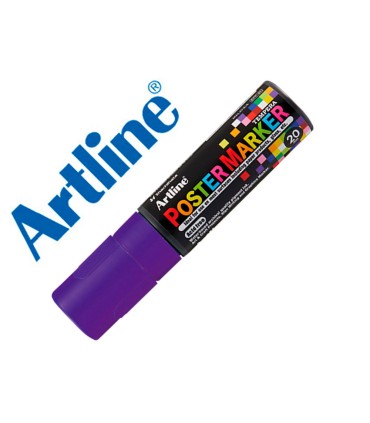 Rotulador artline poster marker epp 20 punta rectangular 20 mm color violeta