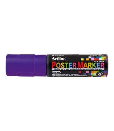 Rotulador artline poster marker epp 20 punta rectangular 20 mm color violeta