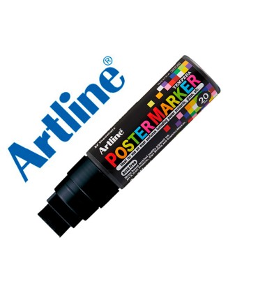 Rotulador artline poster marker epp 20 punta rectangular 20 mm color negro