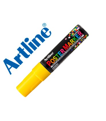 Rotulador artline poster marker epp 12 punta rectangular 12 mm color amarillo