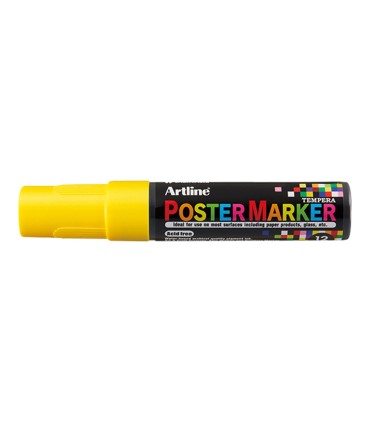 Rotulador artline poster marker epp 12 punta rectangular 12 mm color amarillo
