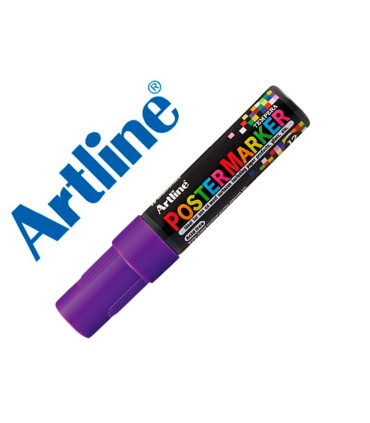 Rotulador artline poster marker epp 12 punta rectangular 12 mm color violeta