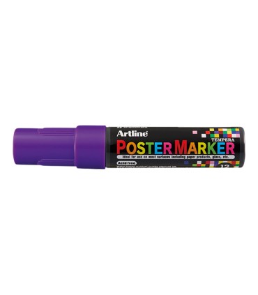Rotulador artline poster marker epp 12 punta rectangular 12 mm color violeta