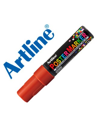 Rotulador artline poster marker epp 12 punta rectangular 12 mm color marron