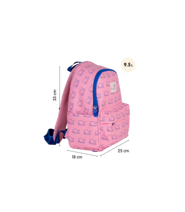 Mochila infantil milan casual 95 litros coleccion 460 color rosa