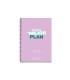 Agenda espiral escolar miquelrius activa octavo dia pagina 25 26 tapa carton forrado lila