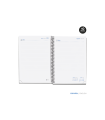 Agenda espiral escolar miquelrius basic din a5 dia pagina 25-26 tapa carton forrado azul