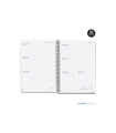 Agenda espiral escolar miquelrius basic din a5 semana vista 25-26 tapa carton forrado azul