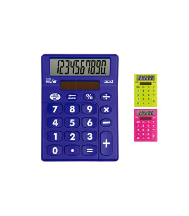 Calculadora milan sobremesa acid 10 digitos colores surtidos