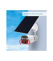 Camara de vigilancia nivian bullet exterior solar 4g 3mpx color blanco